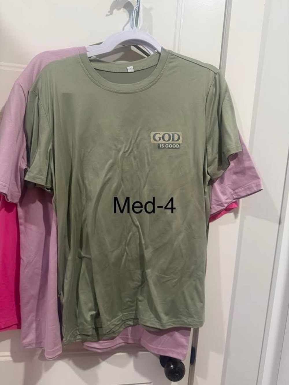 Olive Green 'God Is Good' Graphic Tee